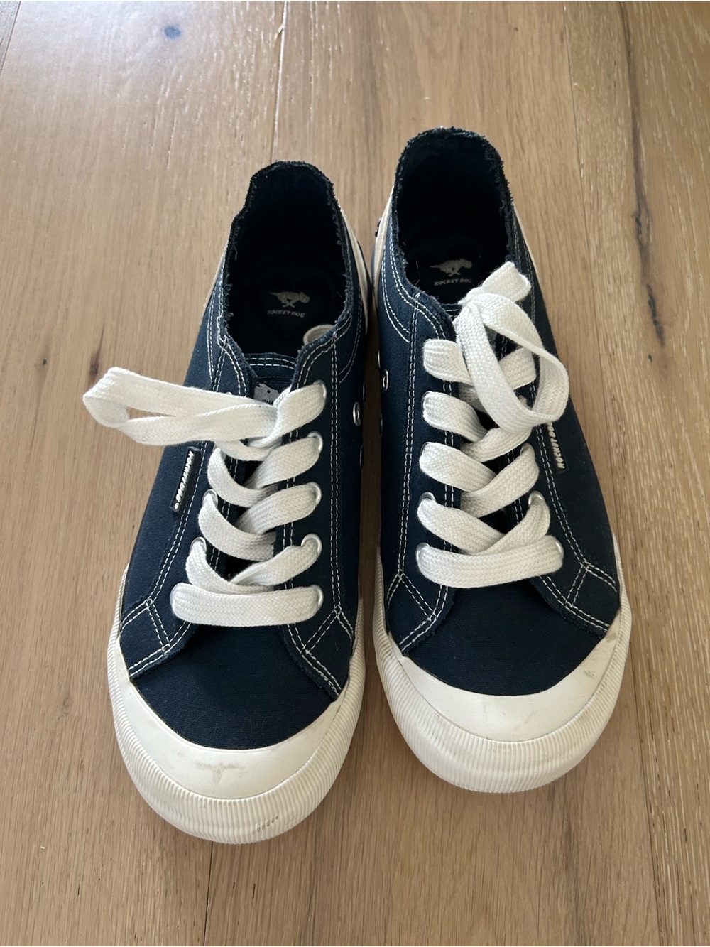 Rocket Dog Navy Canvas Sneakers with White Laces